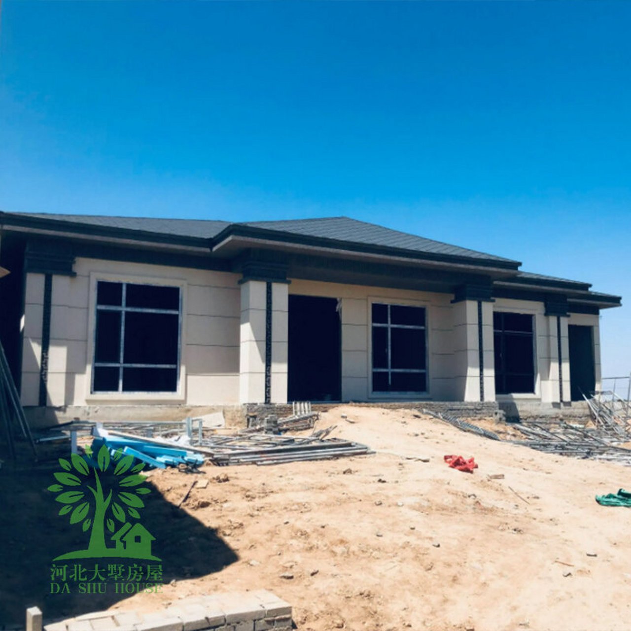 石家莊欒城輕鋼別墅 一層養老別墅的裝配式現代生活